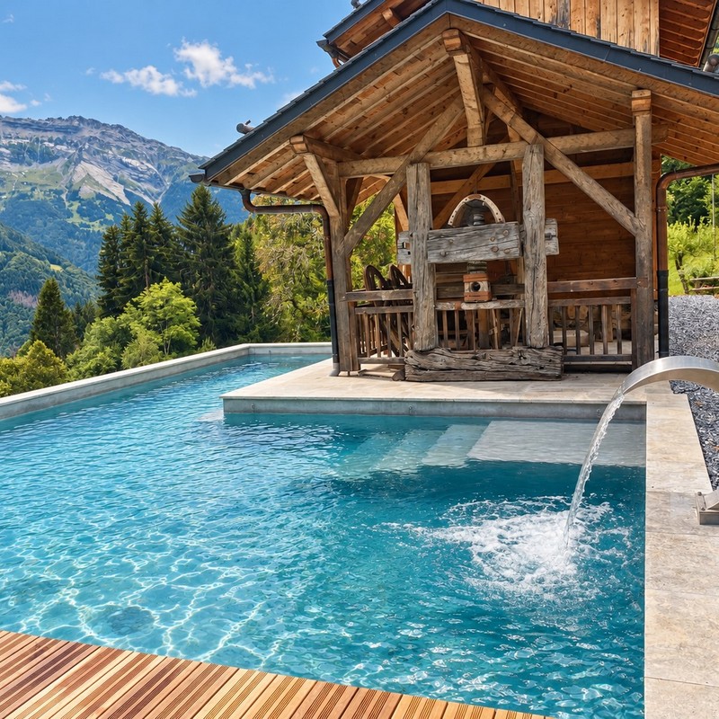 Atypical swimming pool