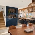 Cuisine-salle à manger, chalet contemporain