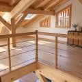 Mezzanine de chalet, épurée et lumineuse